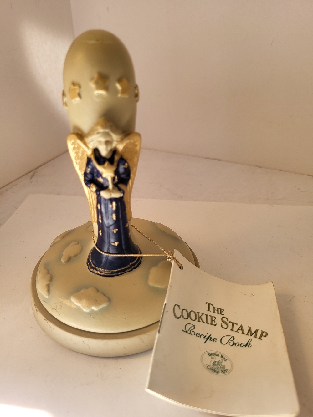 1995 Brown Bag Heavenly Angel #11 Cookie Stamp W/Recipe Book